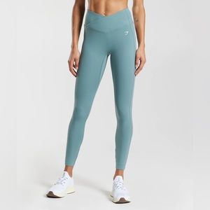 Gymshark Crossover Leggings - Thunder Blue